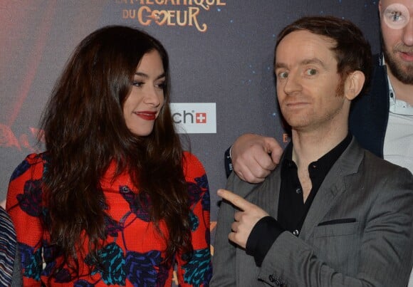 Olivia Ruiz, Mathias Malzieu lors de la première du film "Jack et la mécanique du coeur" à Paris le 26 janvier 2014.