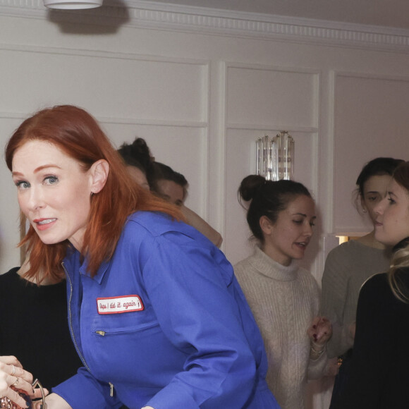 Exclusif - Axelle Laffont, Audrey Fleurot - 9ème édition de la "Soirée patins" à l'Hôtel Kimpton St Honoré à Paris le 8 février 2024.