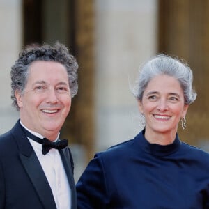 "Remise des insignes de Commandeur des Arts et Lettres. Quel honneur !"
Guillaume Gallienne et sa femme Amandine - Dîner d'Etat au château de Versailles en l'honneur de la visite officielle du roi et de la reine d'Angleterre en France (20 - 22 septembre 2023). Le 20 septembre 2023. 150 invités triés sur le volet ont été conviés à cette occasion. © Moreau-Jacovides / Bestimage 