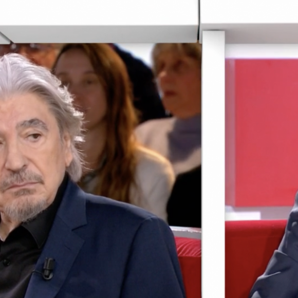 Serge Lama et Michel Drucker dans Vivement dimanche, sur France 2, dimanche 11 février 2024.