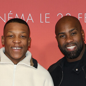 Cameron Woki et Teddy Riner - Première du film "Dune 2" au Grand Rex à Paris le 12 février 2024. © Coadic Guirec-Olivier Borde/Bestimage