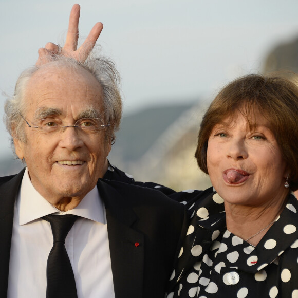 Michel Legrand et sa femme Macha Méril lors de la soirée de clôture du 29ème Festival de Cabourg à Cabourg, le 13 juin 2015.