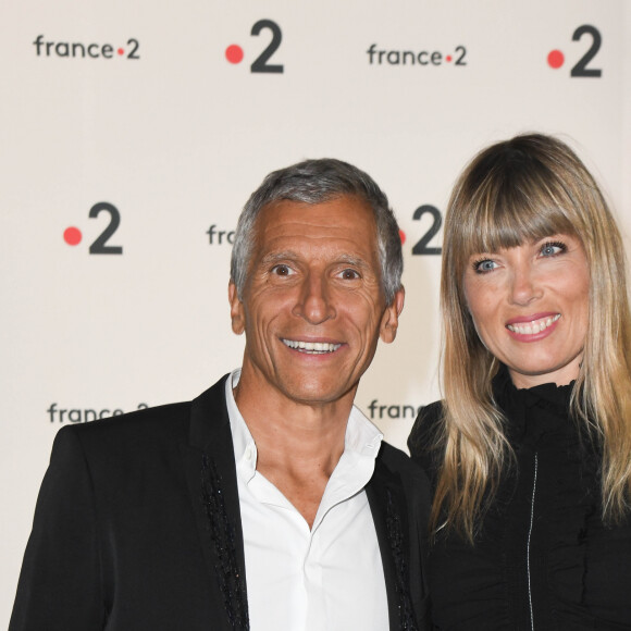 Nagui et sa femme Mélanie Page lors de la 31ème cérémonie des Molières 2019 aux Folies Bergère à Paris, France, le 13 mai 2019. © Coadic Guirec/Bestimage 
