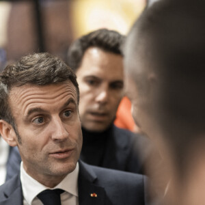 Le président de la république française, Emmanuel Macron, inaugure la 60e édition du Salon International de l'Agriculture à Paris le 24 février 2024. © Eliot Blondet / Pool / Bestimage