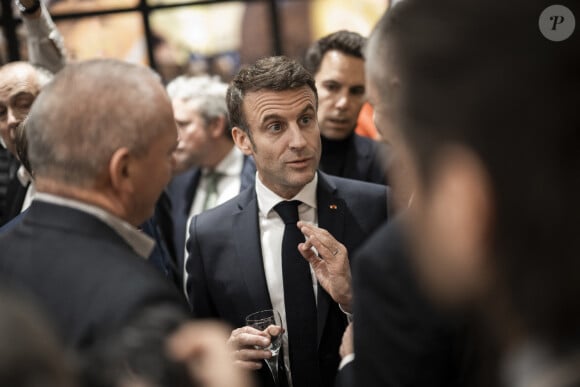 Le président de la république française, Emmanuel Macron, inaugure la 60e édition du Salon International de l'Agriculture à Paris le 24 février 2024. © Eliot Blondet / Pool / Bestimage