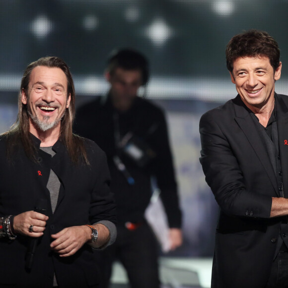 Exclusif - Florent Pagny et Patrick Bruel - Enregistrement de l'émission "Alors on chante" au palais des sports à Paris, qui sera diffusée le 28 novembre 2014 en Prime Time sur TF1, à l'occasion des 20 ans du Sidaction et de la sortie de l'album "Kiss & Love"