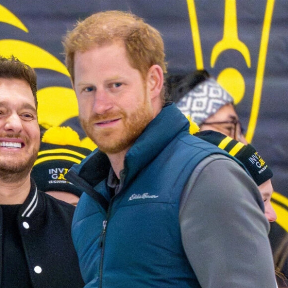 Le prince Harry participe à un entraînement de curling aux Invictus Games Vancouver Whistler 2025, au Hillcrest Community Centre, Vancouver, Colombie-Britannique, Canada, le 16 février 2024.