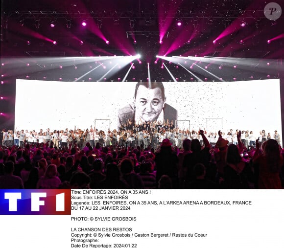La soirée a été grandement suivie, réalisant des audiences exceptionnelles. 
Le concert des Enfoirés diffusé sur TF1.