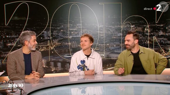 Benoit Poher et Florian Dubos sur le plateau de "20h30 le dimanche".