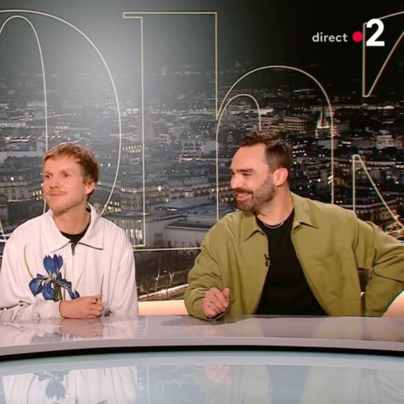 Benoit Poher et Florian Dubos sur le plateau de "20h30 le dimanche".