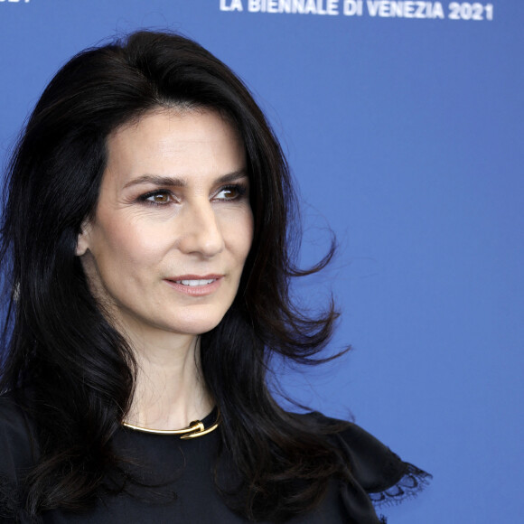 Marie Drucker au photocall du film "Un Autre Monde" lors du festival international du film de Venise (La Mostra), à Venise, Italie, le 10 septembre 2021. © Future-Image/Zuma Press/Bestimage