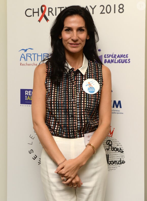 Marie Drucker lors de la 14ème édition du Charity Day dans la salle des marchés de la société de courtage Aure BGC au profit des 7 associations participantes à Paris; France, le 11 septembre 2018.