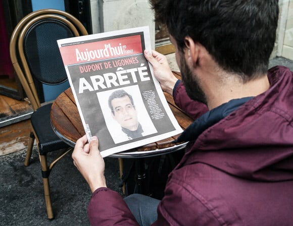 Photo du Parisien avec Xavier Dupont de Ligonnes le 12 octobre 2019 à Paris. Photo ELIOT BLONDET/ABACAPRESS.COM