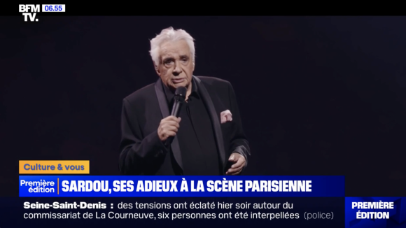 Michel Sardou en concert à La Défense Arena de Paris. Images BFMTV.