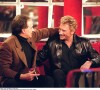 Johnny Hallyday et Michel Sardou dans l'émission "Vivement dimanche".