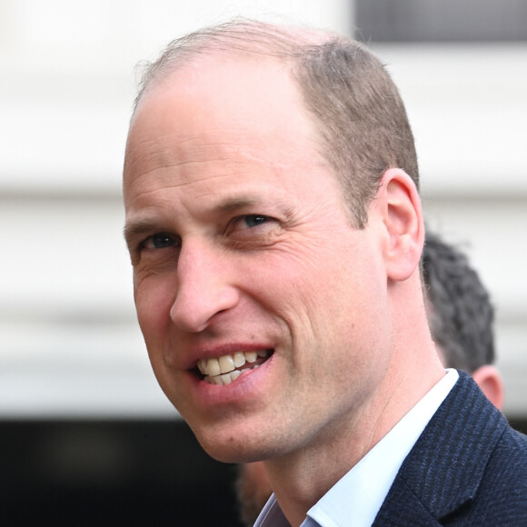 Le prince William, prince de Galles arrive pour visiter le terrain de cricket Kia Oval à Londres, Royaume Uni.