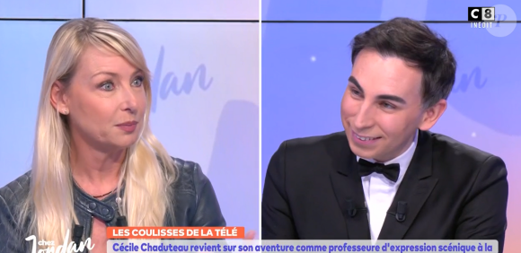 Cécile Chaduteau de la "Star Academy" dans "Chez Jordan", sur C8, le 20 mars 2024