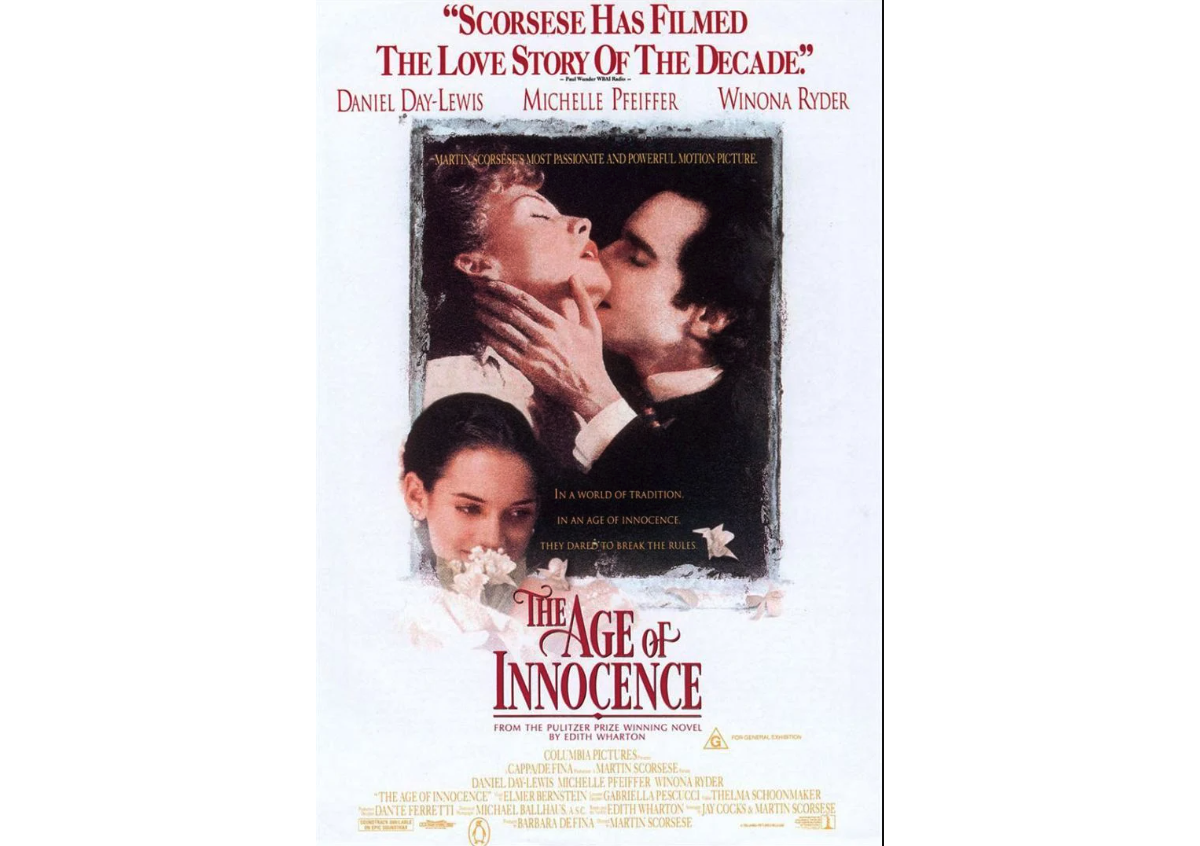 Photo : Affiche du film "Le temps de l'innocence" de Martin Scorsese
