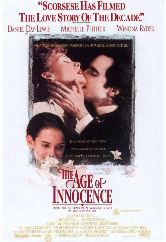 Affiche du film "Le temps de l'innocence" de Martin Scorsese