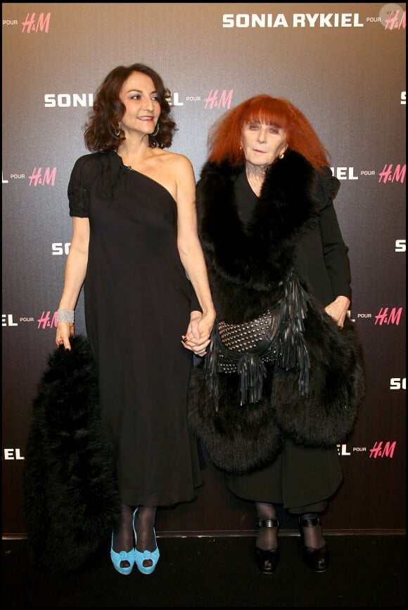 Nathalie Rykiel et Sonia Rykiel - Soirée pour la présentation de la collection Sonia Rykiel pour H&M au Grand Palais.