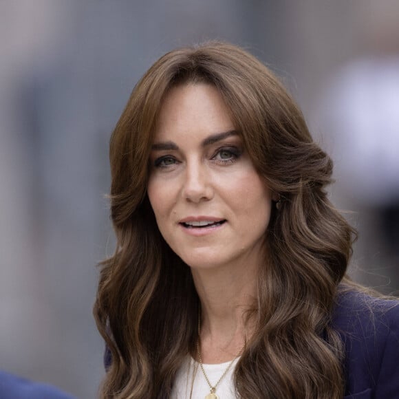 Catherine (Kate) Middleton, princesse de Galles, marraine du Forward Trust, visite la prison HMP High Down de Surrey, Royaume Uni, le 12 septembre 2023. 