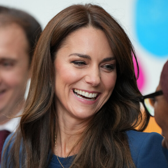 Kate Middleton inaugure la nouvelle unité de chirurgie de jour pour enfants "Evelina" à l'hôpital Guy's et St Thomas de Londres, Royaume Uni, le 5 décembre 2023.