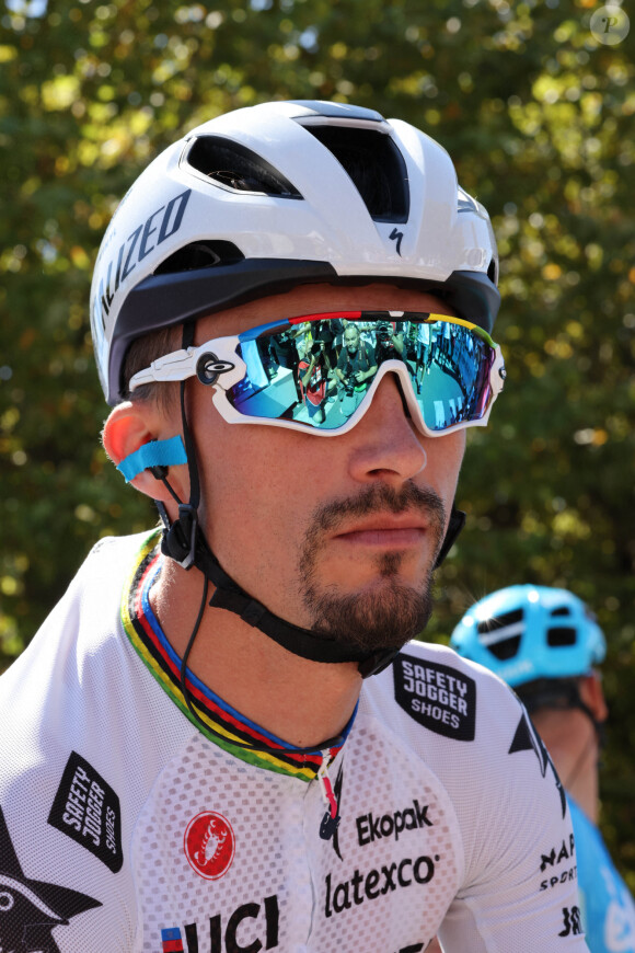 Julian Alaphilippe Quick Step Alpha Vinyl - Première étape du Tour cycliste de l'Ain, entre Châtillon-sur-Chalaronne et Val-Revermont, le 9 août 2022. © Laurent Sanson / Panoramic / Bestimage 