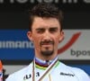 La journaliste sportive commente régulièrement les courses auxquelles son compagnon participe
Julian Alaphilippe - Championnats du Monde UCI - Elite Hommes en Belgique le 26 septembre 2021. 