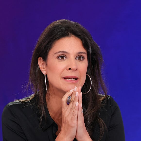 Apolline de Malherbe lors de la conférence de presse de rentrée BFM TV. - RMC du groupe Altice France à Paris, France, le 31 août 2023. © Coadic Guirec/Bestimage