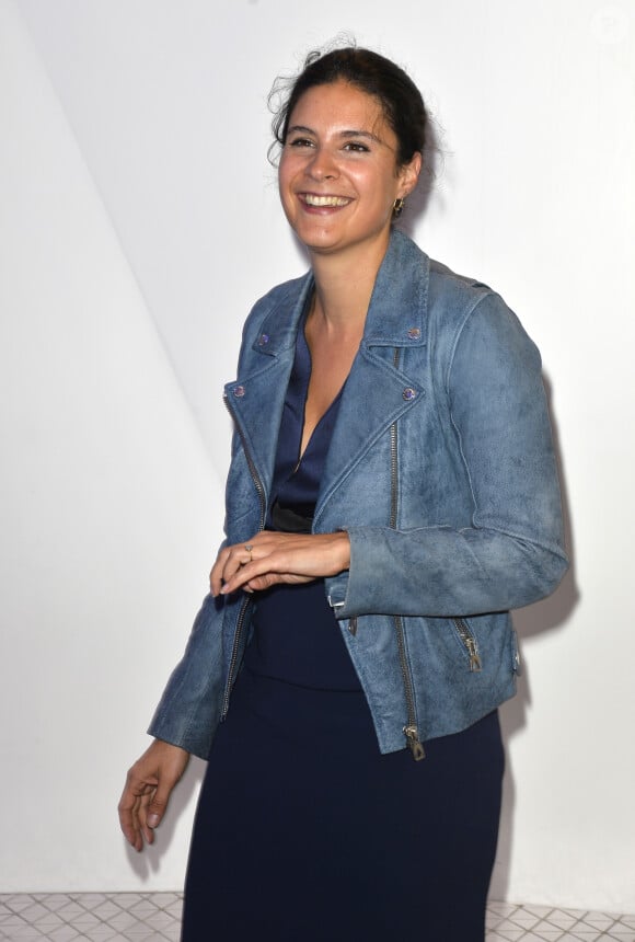 Apolline de Malherbe - Conféfrence de presse de rentrée de BFM Tv à Paris le 8 septembre 2017 © Guirec Coadic/Bestimage  