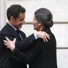 Nicolas Sarkozy s'est libéré à la dernière minute pour assister à la réception de son amie Simone Veil à l'Académie française, le 18 mars 2010
