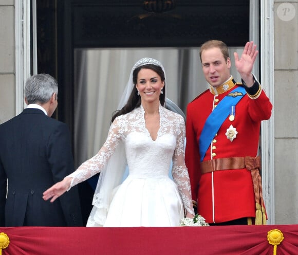 Tous les deux se sont mariés il y a 13 ans. 
Le prince William, prince de Galles, et Catherine (Kate) Middleton, princesse de Galles - Mariage, le 23 avril 2011 à Londres