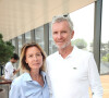 Exclusif - Denis Brogniart et sa femme Hortense lors des Internationaux de France de Tennis de Roland Garros 2023 - Jour 10 - à Paris, France, le 6 juin 2023. © Bertrand Rindoff/Bestimage