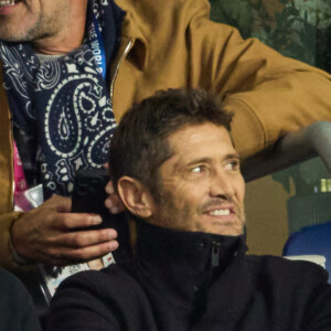 Bixente Lizarazu - People au match Irlande-Nouvelle Zélande (24-28) , quart de finale de la coupe du monde de rugby 2023, au Stade de France à Saint-Denis le 14 octobre 2023. © Dominique Jacovides - Cyril Moreau / Bestimage  Celebs attending the quarter final between Ireland and New-Zealand(24-28) , Rugby World Cup 2023, at Stade de France in Saint-Denis on 14/10/2023