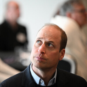 Le prince William participe à une réunion de la Homewards Sheffield Local Coalition à la Millennium Gallery à Sheffield, le 19 mars 2024.