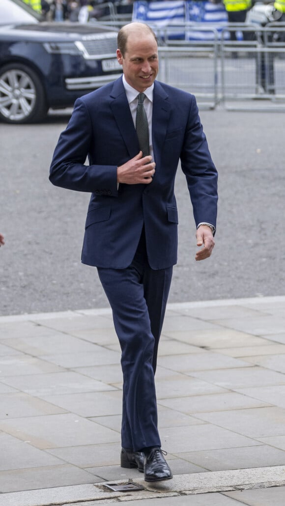 Le prince William assiste au service de célébration de la Journée du Commonwealth à l'abbaye de Westminster à Londres, le 11 mars 2024.