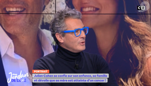 Julien Cohen se confie sur sa fille Carla dans "Chez Jordan", le 8 avril 2024, sur C8