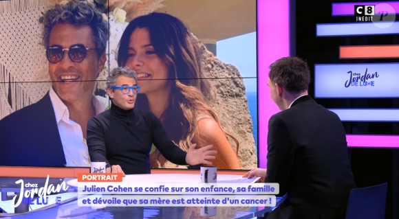 Julien Cohen se confie sur sa fille Carla dans "Chez Jordan", le 8 avril 2024, sur C8