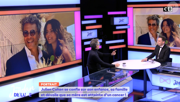 Julien Cohen se confie sur sa fille Carla dans "Chez Jordan", le 8 avril 2024, sur C8