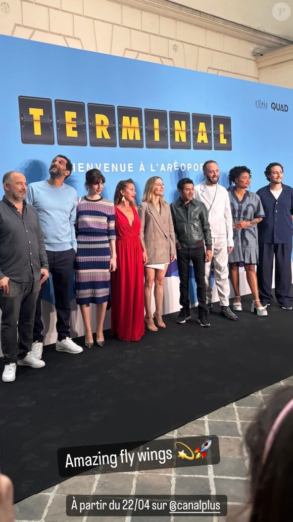 Melissa Theuriau assiste à l'avant-première de la série "Terminal", au cinéma Max Linder, le 8 avril 2024.