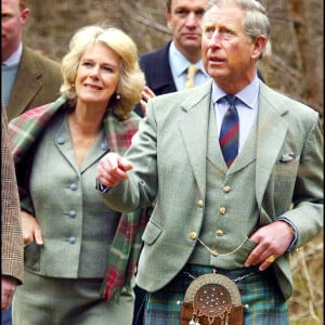 Le prince Charles et sa femme Camilla - Réserve nationale d'Ecosse. 