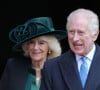 Et autant vous dire que tout le monde le respecte !
Le roi Charles III d'Angleterre et Camilla Parker Bowles, reine consort d'Angleterre - Les membres de la famille royale britannique arrivent à la chapelle Saint-George pour assister à la messe de Pâques. Windsor, le 31 mars 2024.