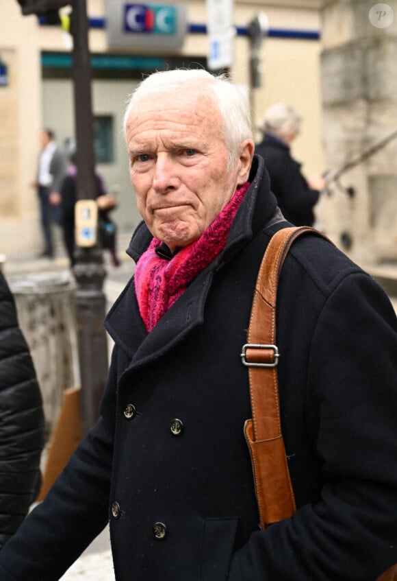 Pierre Douglas lors des obsèques de Alexis Gruss en l'Église Saint-Roch à Paris le 11 avril 2024. 