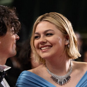 Et prouvé leur talent en commun. 
Florian Rossi et sa compagne Louane Emera - Montée des marches du film " The Idol " lors du 76ème Festival International du Film de Cannes, au Palais des Festivals à Cannes. Le 22 mai 2023 © Olivier Borde / Bestimage 