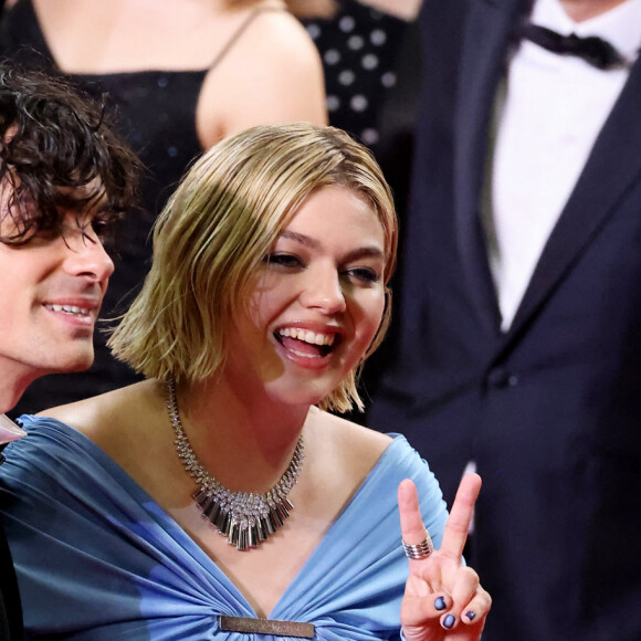 Florian Rossi et sa compagne Louane Emera - Montée des marches du film " The Idol " lors du 76ème Festival International du Film de Cannes, au Palais des Festivals à Cannes. Le 22 mai 2023 © Jacovides-Moreau / Bestimage 