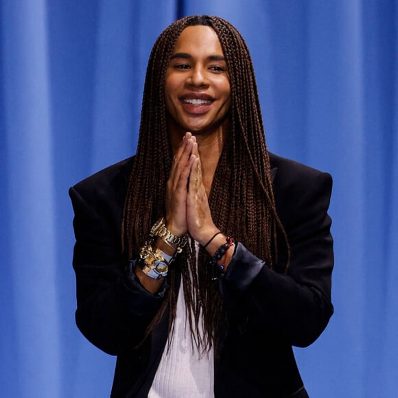 Fashion designer Olivier Rousteing lors du défilé de mode prêt-à-porter Balmain Printemps/été 2024 lors de la Fashion Week de Paris (PFW) à Paris, France, le 28 septembre 2023. 