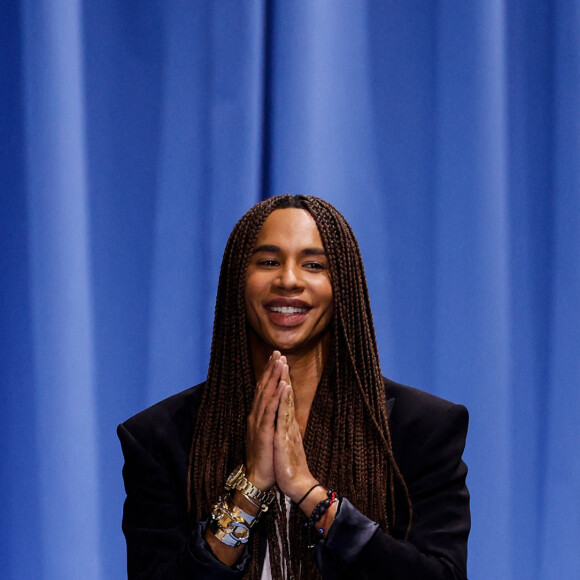 Fashion designer Olivier Rousteing lors du défilé de mode prêt-à-porter Balmain Printemps/été 2024 lors de la Fashion Week de Paris (PFW) à Paris, France, le 28 septembre 2023. 