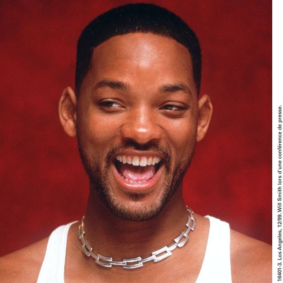 Los Angeles 12/99. Will Smith lors d'une conférence de presse.