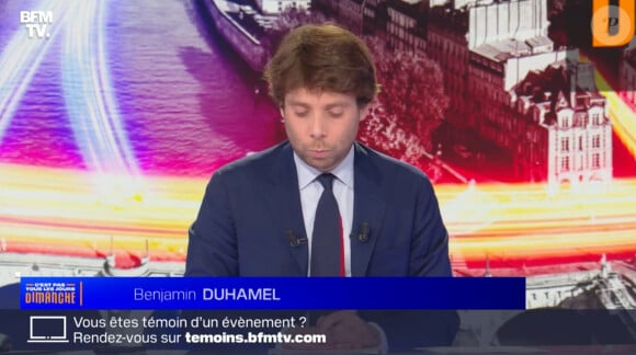 Raphaël Glucksmann et François-Xavier Bellamy face à Benjamin Duhamel aux commandes d'un nouveau numéro de "C'est pas tous les jours dimanche" sur BFMTV.
