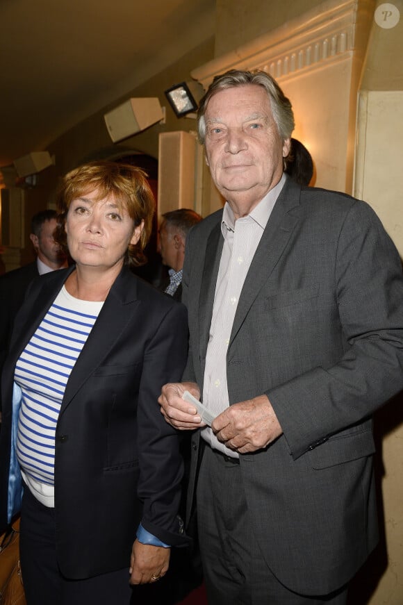 Patrice Duhamel et Nathalie Saint-Cricq - Générale de la pièce de théâtre "Le Mensonge" au théâtre Edouard VII à Paris, le 14 septembre 2015.